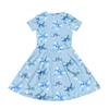 Girl Summer Dress Color & Print Short Sleeve Dress With Pocket Casual Dress Shorts Sleeve Party Dress Easter Day