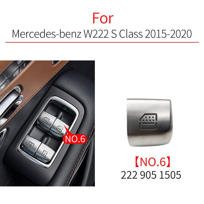 For Benz E S Class Car Power Window Switch Button Cover Cap Accessory For Mercedes W212 W222 E300 S300 S320 S350 S400 S500 S600