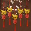 2026 Year of The Horse Pendant Chinese New Year Feng Shui Zodiac Horse Charm with Tassel for Spring Festival Car Rearview Mirror Home Decor