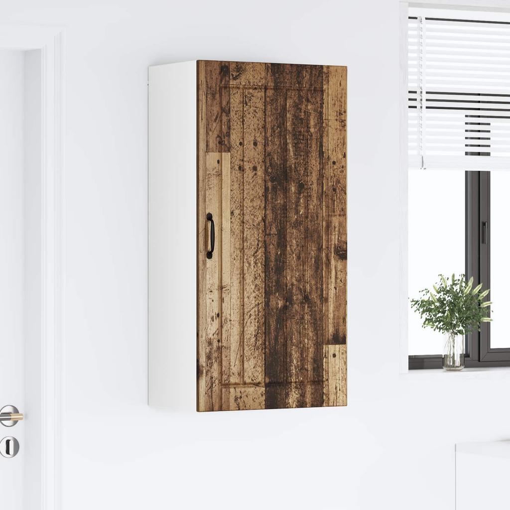 Wall Cabinet LUCCA Reclaimed Wood 50 X 31 X 100 Cm Particleboard