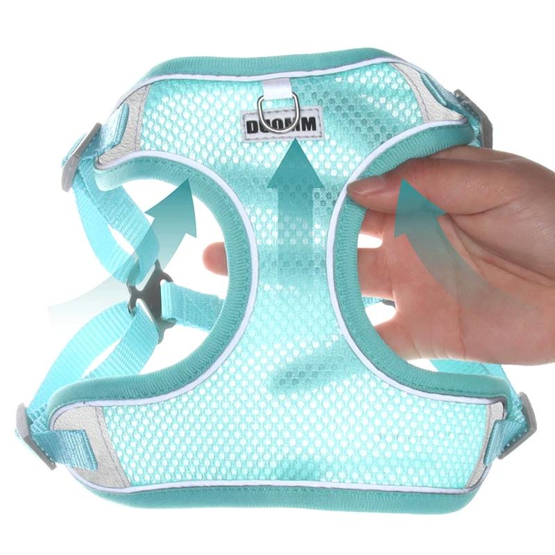 Summer new leash thin puppy pet chest strap vest type breathable dog chest back lightweight dog rope