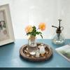 1PC Wood Trays Round Wooden Candle Holder Tray Plate Snack Dessert Kitchen Table Centerpiece Decoration Home Decor