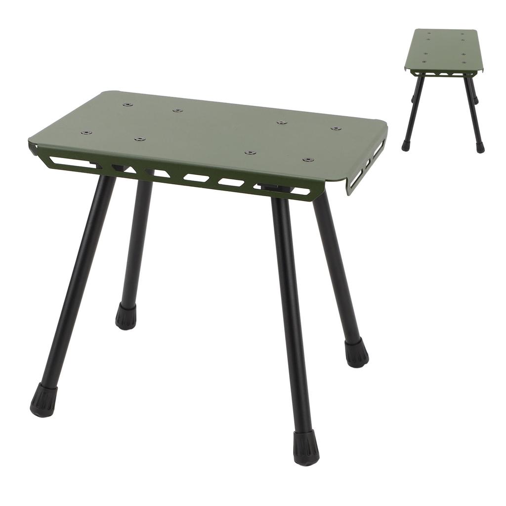 Portable Folding Stool Lightweight Aluminum Oxford Fabric Seat Cushion 330.7lbs Load Bearing Fishing Camping Chair for Hiking