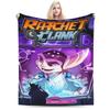 Relax Ratchets And Clanks Gift for Game Fans Blanket Merch Sofa Decorative Blanket Throw Super Warm Flannel for Travel