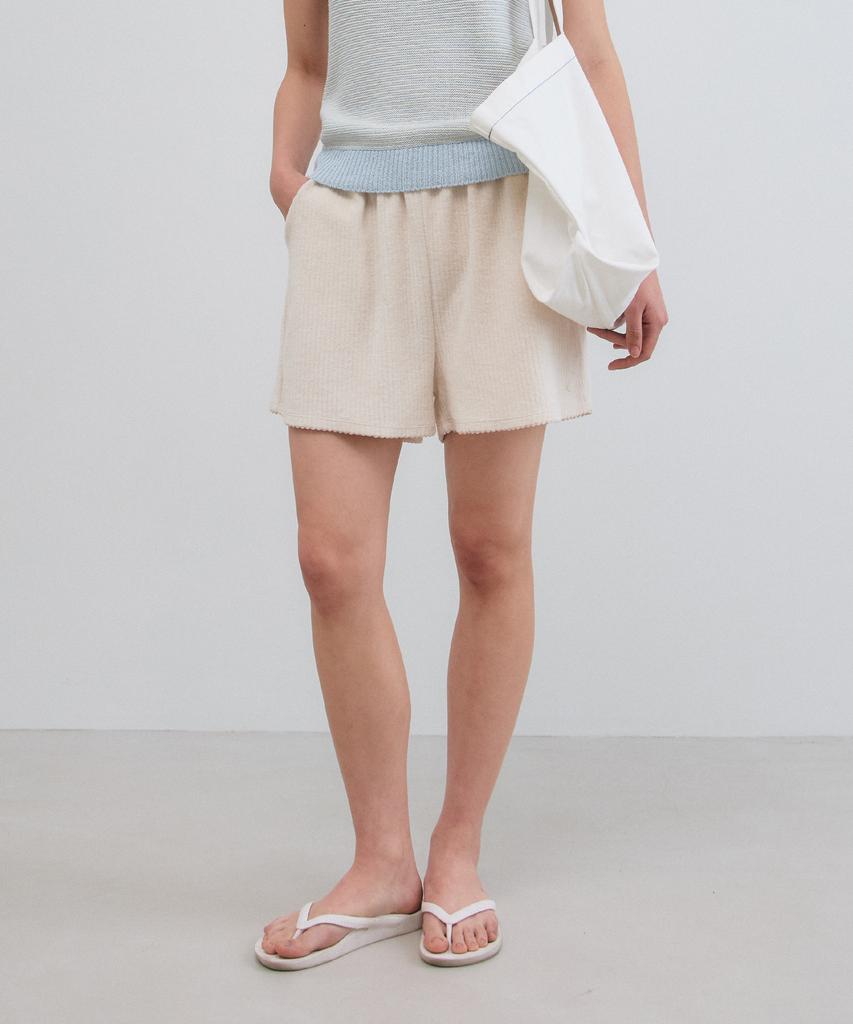Manggomaenipeullijeu Sotie Terry Shorts_Natural