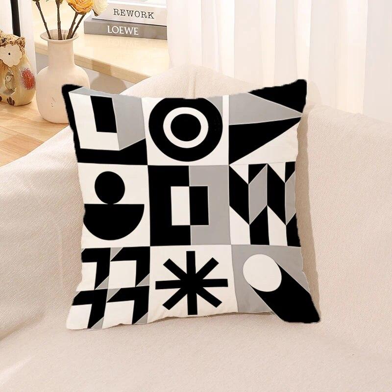 Nordische Geometrische Linien Kissenbezug Sofa Kissenbezug Körper Schlafkissen Bett