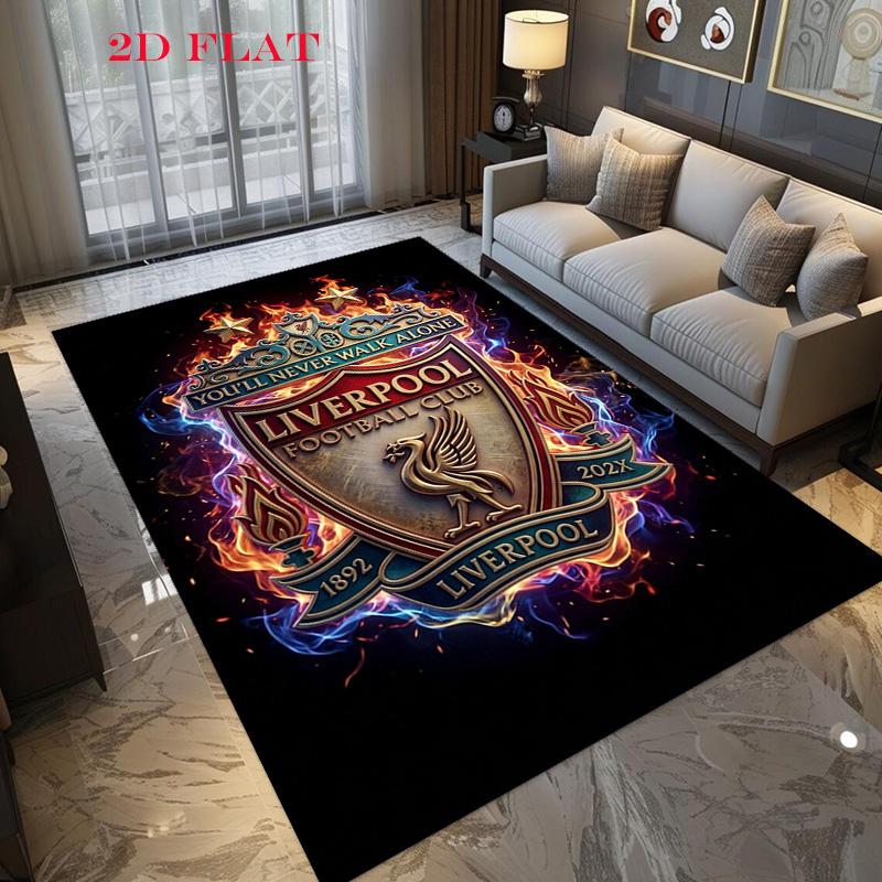 Vintage Liverpool Football Club Emblem Carpet Doormat Printing Office Chair Cushion Art Protective Pad
