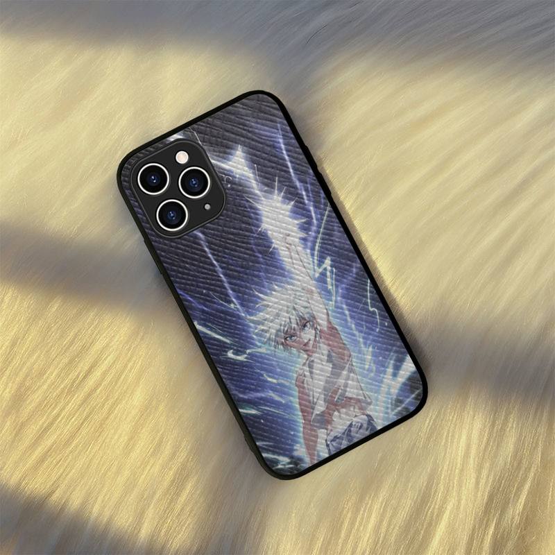HUNTER X HUNTER Killua Zoldyck Anime Phone Case Hard Leather Case for iPhone 11 12 13 Mini Pro Max 8 7 Plus SE 2020 X XR XS