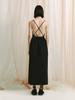 MEENDERI Backless Long Dress - Black