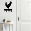 1pc Key Rack Wall Mounted Hook Up Hanger Artwork Shape Decoration Towel Rack with Over The Door Hooks - Rustic Farmhouse Decor
