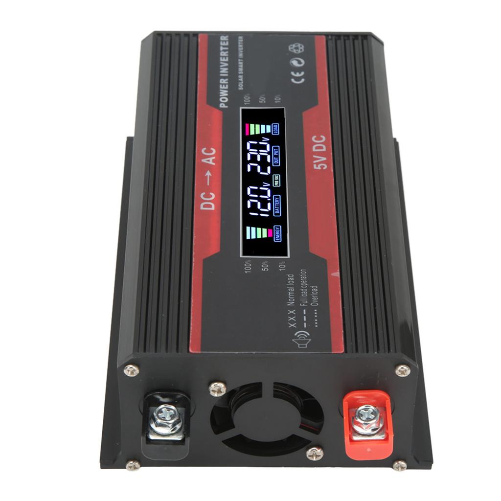 300W Modified Sine Wave Inverter Dual USB 4.2A Fast Charging Car Power Inverter with Color Digital Display 12V to 110V