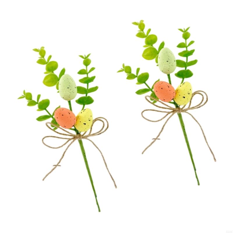 Eggs Tree Branch Spring Easter Artificial Flower Arrangements Desktop Decoration HX6C