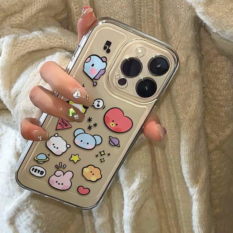 Space Cartoon Animal Avatar Phone Case for Apple 16/15/14 Pro Max, 13/12, and 16 Pro Soft Cases