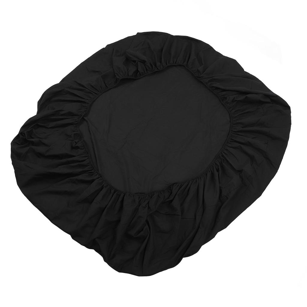 Fitted Sheet Washable Solid Color Bed Sheet Breathable Fitted Mattress Protector for Bedroom Black
