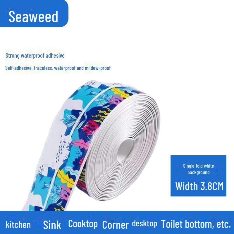 

Водостойкие и устойчивые к плесени самоклеящиеся наклейки для швов на кухнях и в ванных комнатах. 3.2m Roll with Transparent Packaging