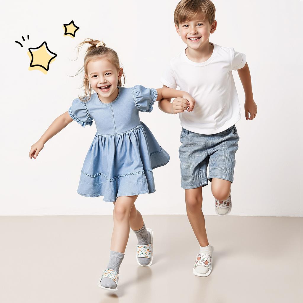 Çocuk terlikleri kız yazlık ev içi kaymaz banyo banyo 2025 yeni ebeveyn-çocuk serin terlik kadın