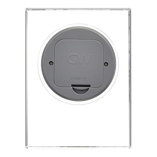 NARUMI Glassworks Monolith Clear Clock, 18cm Tall, World Clock GW1000-11064