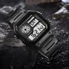 New Top Brand Square Classic Retro Waterproof Multifunctional Sports Electronic Watch Square Fashion Electronic Watch Luminous Alloy Watch