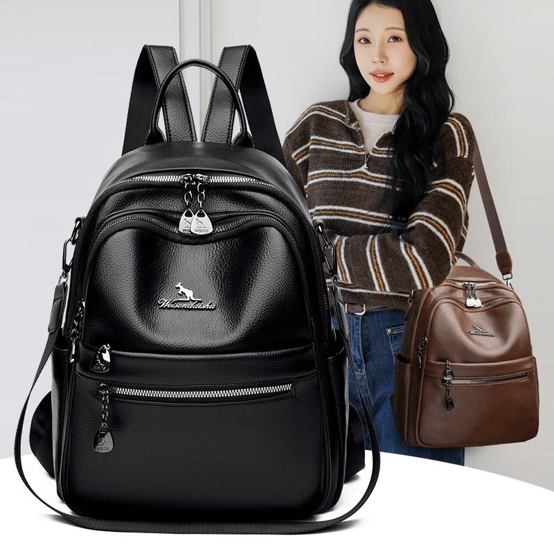 Leisure Double-shoulder Bag, Large Capacity Student Backpack, Travel Backpack, Women's Bag
