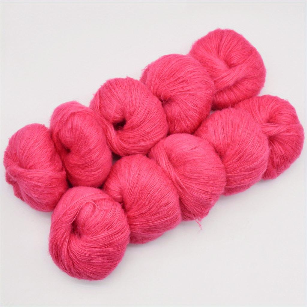 6pcs 150g/5.28oz Mohair Yarn Blend - Ultra Soft Luxury Yarn for Knitting & Crochet DIY Recycled Cotton Yarn for Home Decor Craft Raffia Yarn Supplies