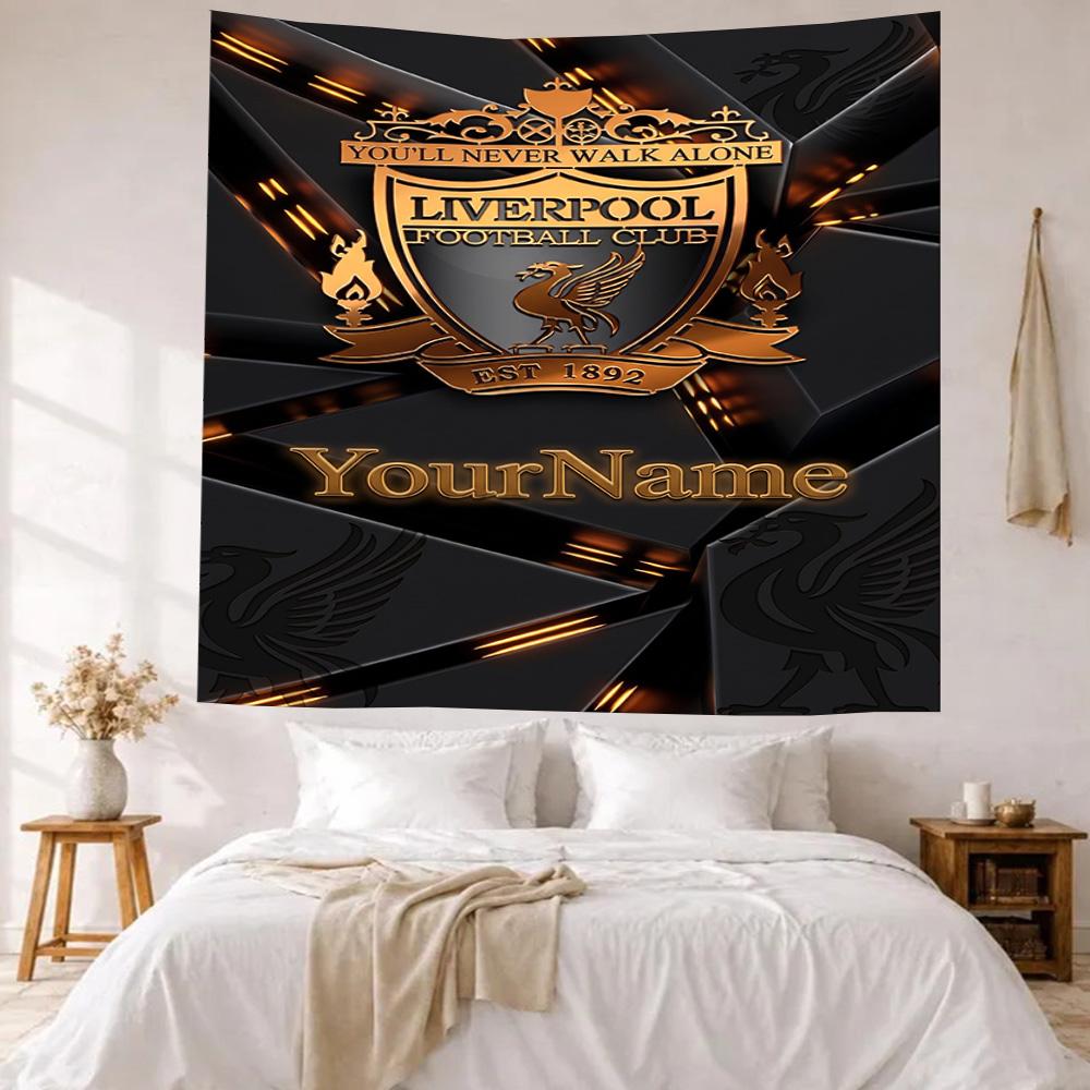 Liverpool Custom Your Name Wall Decor Tapestry Art For Pet Memorial Birthdaywedding Party Backdrop Family Gift