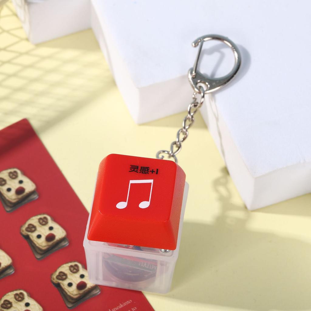 Unzip Button Muyu Internet Celebrity Merit Button Luminous Keycap Accumulator Press Keychain Pendant Toy