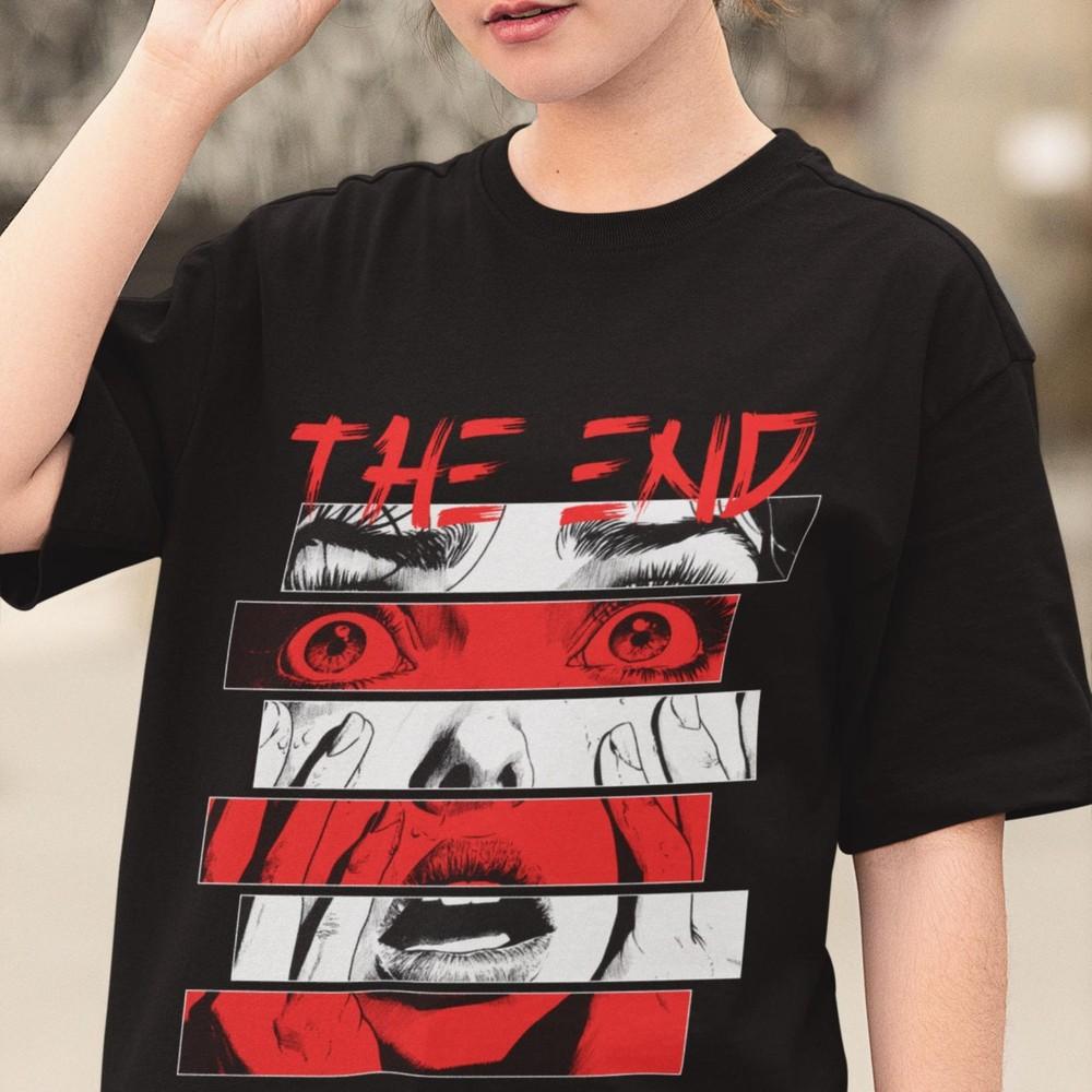 

26 Oversized T-Shirt Japanese Horror Style, Gothic Japanese Aesthetic, Horror C Unisex T-Shirt M