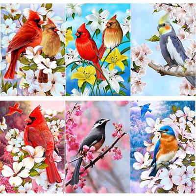 5D DIY Diamond Painting Flower Diamond Embroidery Animal Bird Cross Stitch Full Round Drill Crafts Home Decor Manual Gift