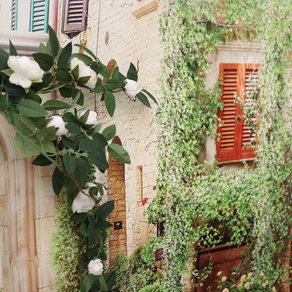 DIY Artificial Rose Flower 52cm Rose Vine Photography Props Flower Arrangement Home