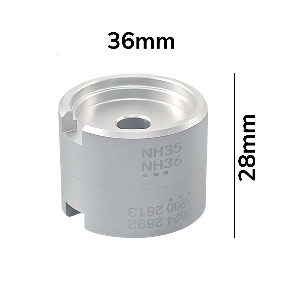 Double-Sided Aluminum Watch Movement Holder for Repair Tools (Models: 2824, 2892, 8200, NH35, NH36)