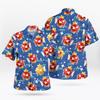 Summer Fashion Men's Shirt Shiny Tropical Sports Casual Loose and Trendy Versatile Top