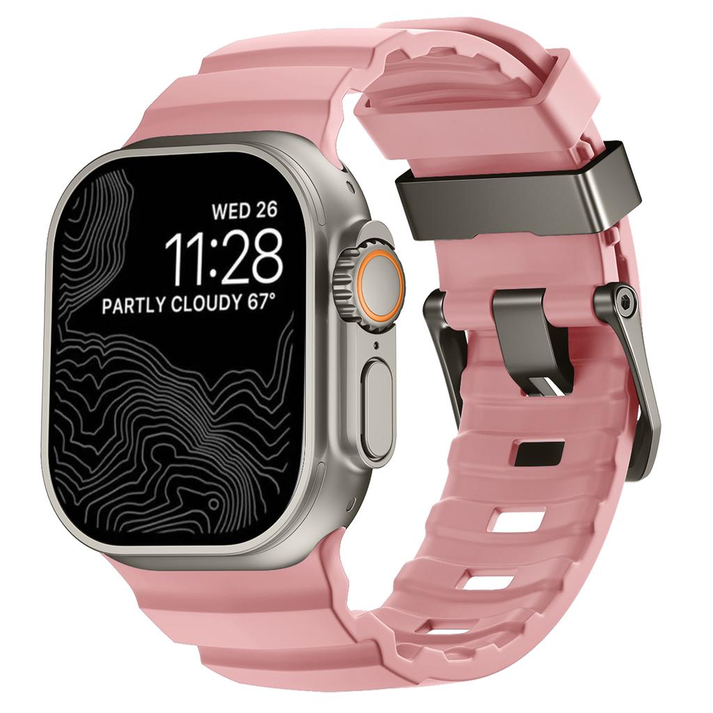 Trail Silikonarmband für Apple Watch Band 49mm 46mm 45mm 44mm Sportarmband Armband für iwatch Serie Ultra 3 2/10 9 8 7 SE 6