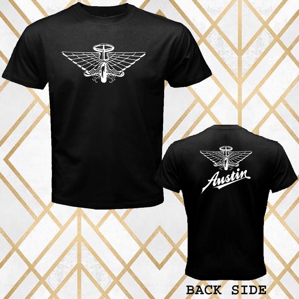 Austin Retro Classic Retro Car Men Black T-Shirt Size S 3XL S