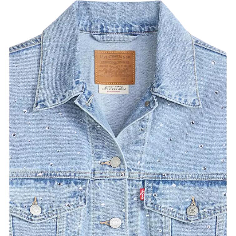 Levis Pocket Long Sleeve Single Breasted Loose Jacket Women Jackets A17430145