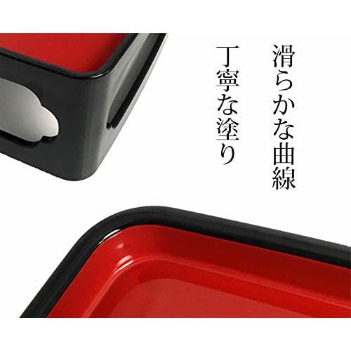 Urushi Product Ancestor Freeze-Dried Buddhist Meal Set, 5.5 Inches, Black (Inner Red)