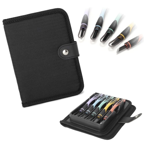 

Набор разделочных ножей Moribe Creation, 2-сторонний хват с защитой и встроенным мягким лотком, черный, для правой руки, CKT-167