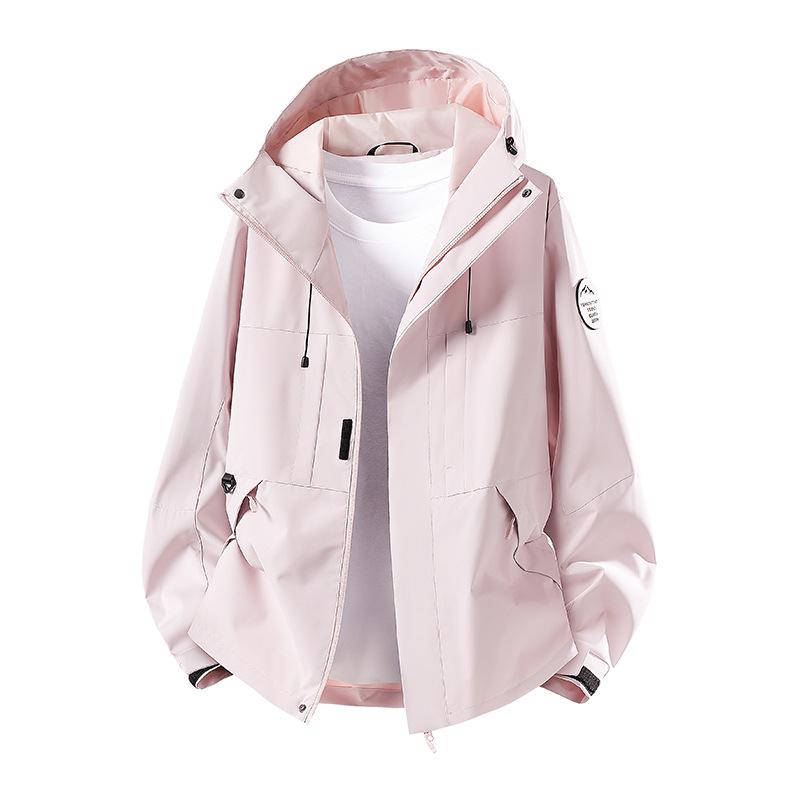 Spring/Autumn Outdoor Couple's Windbreaker – Windproof, Waterproof, Durable, Hooded Jacket for Men & Women