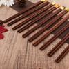 Natural Red Sandalwoo Chopsticks 5/6/8/10 Pairs Reusable Chopsticks Tableware Traditional Retro Handmade Natural Gift