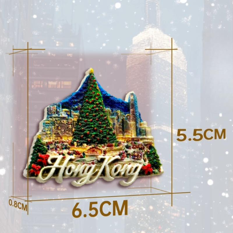 China Hong Kong Fridge Stickers Tsim Sha Tsui Travel Souvenirs Macao Fridge Stickers Home Decoration Wedding Gifts