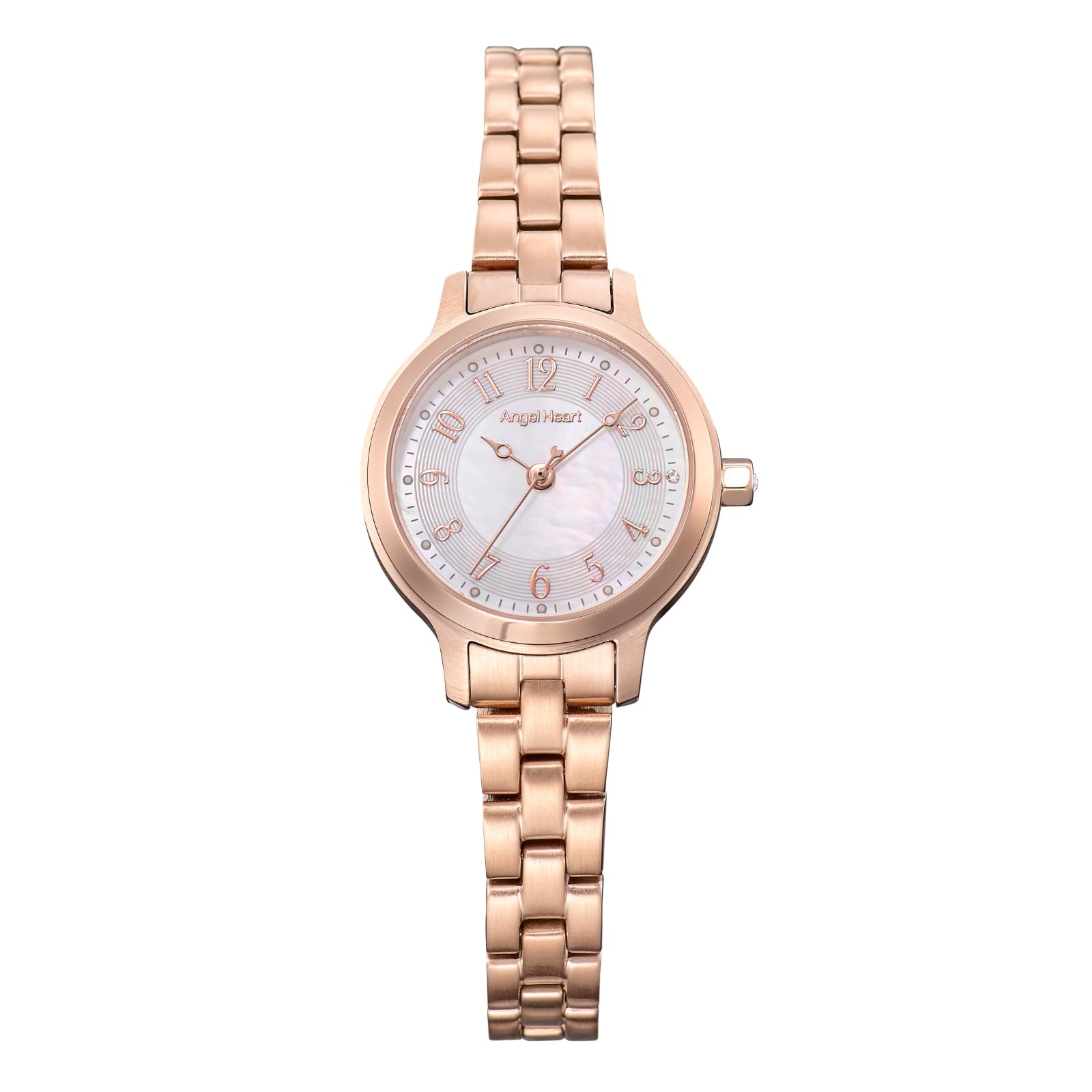 Innocent Time Solar 3 ATM Water Sapphire White [Angel Heart] Watch, Powered, Resistant, Crystal, Mother-of-Pearl Dial, ITN25PGC-N, Women s [Authentic]