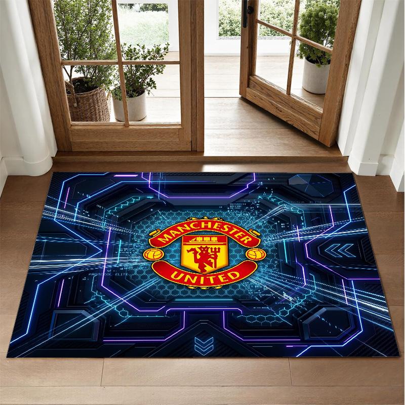 Manchester United Design Kristall Samt Teppich Weiche Dekorative Matte für Schlafzimmer Eingang