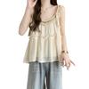 French Sweet Ruffle Doll Top - Summer Resort-Style Loose Sleeveless Camisole