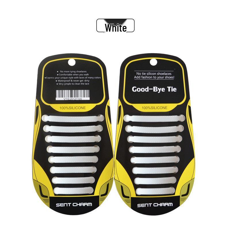 Colorful No-Tie Silicone Elastic Shoelaces - I-Shaped Design for Adults & Children