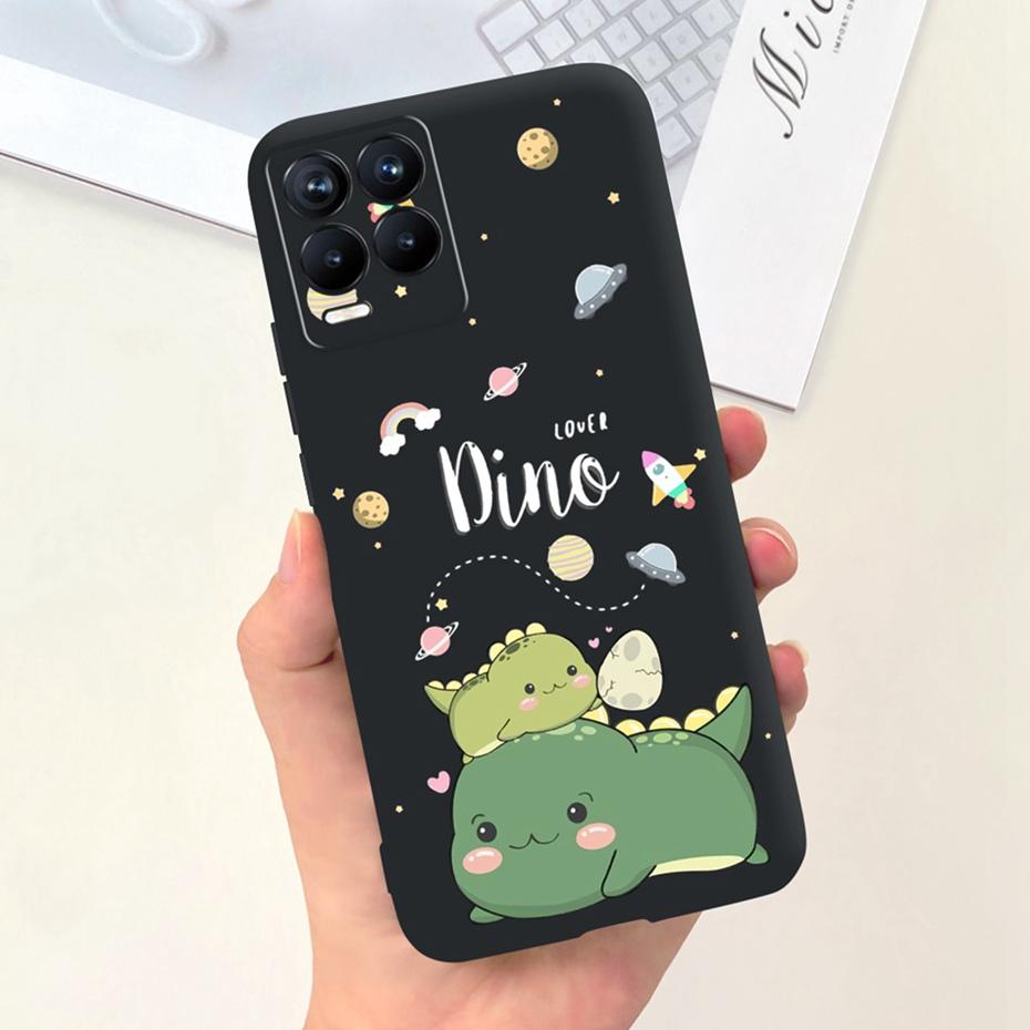 Capa Para Realme 8 Pro / Realme 8 4G Desenho Animado Fofo Cor Doce Silicone Macio Capa Para Realme8 8Pro RMX3085 RMX3081 Capas de Telefone