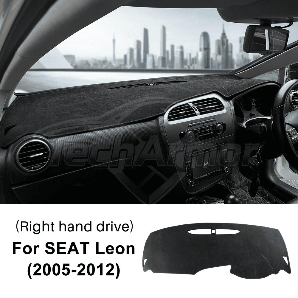 Flanell Armaturenbrett Abdeckung für Seat Leon 2005-2012 Sonnenschutz Anti-UV Armaturenbrett Matte Rutschfeste Auto Innenraumleiste