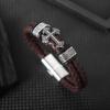 Vintage Double Layer Leather Cross Bracelet Charming Men's Bracelet Christmas Gift Valentine's Day Gift Protector Jewelry Gift