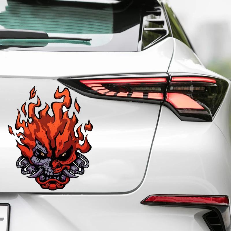 Samurai Band Red Eye Vinyl Car Stickers - Waterproof & UV Resistant Decals for Auto Body, Motorcycle Helmets & Laptop Bags