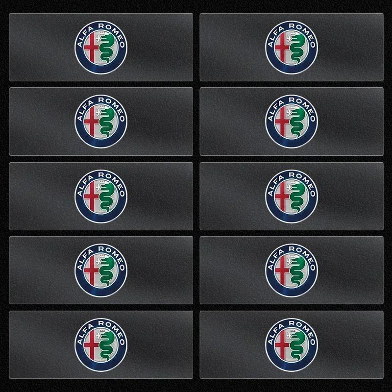 Car Emblem Logo Decorative Stickers Badge Decal Interior Styling For Alfa Romeo 159 Giulietta Giulia 147 Mito 156 166 Stelvio