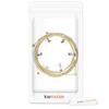 kwmobile Set of 6 Steel Guitar Strings for Acoustic Guitars with Lettering 6x Steel Strings for Acoustic and Western Guitars - -