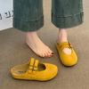 Fashion Shoes Lady Slippers Soft Platform Loafers Luxury Slides Slipers Women Cover Toe Girl Comfort Designer Flat 2025 Shoes For Girls